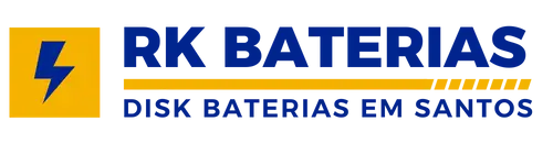 Logotipo RK Baterias Santos - blue